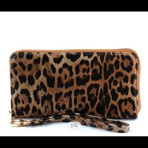 Cheetah print wallet/wristlet